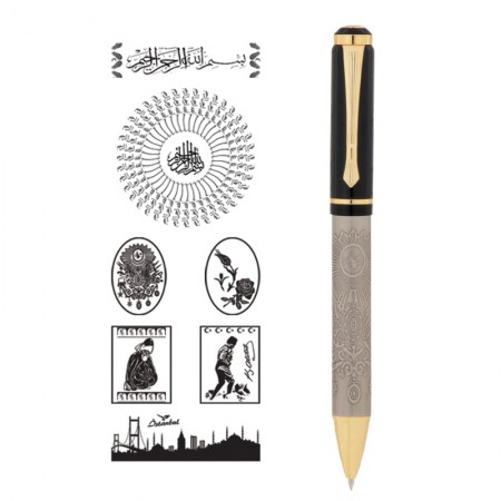 661-T Kabartma Figürlü Metal Tükenmez Kalem 661-T Kabartma Figürlü Metal Tükenmez Kalem